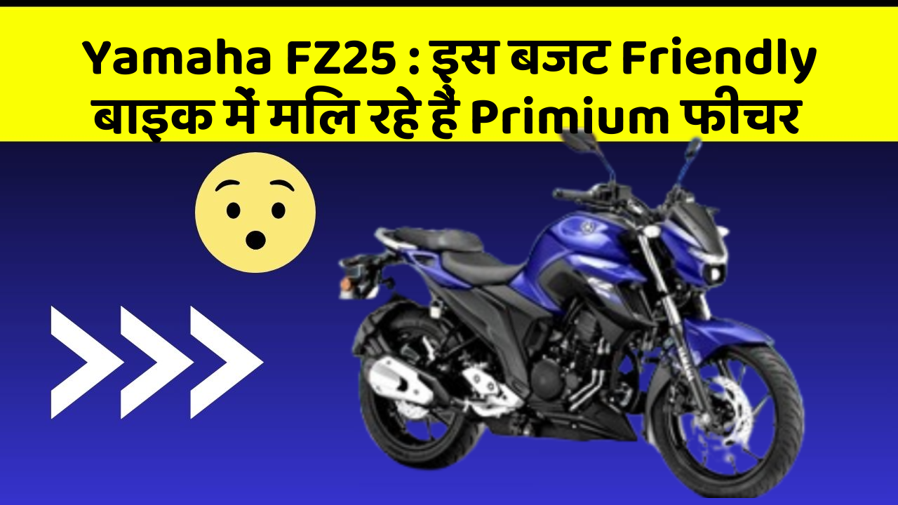Yamaha FZ25: इस बजट Friendly बाइक में मिल रहे हैं Primium फीचर