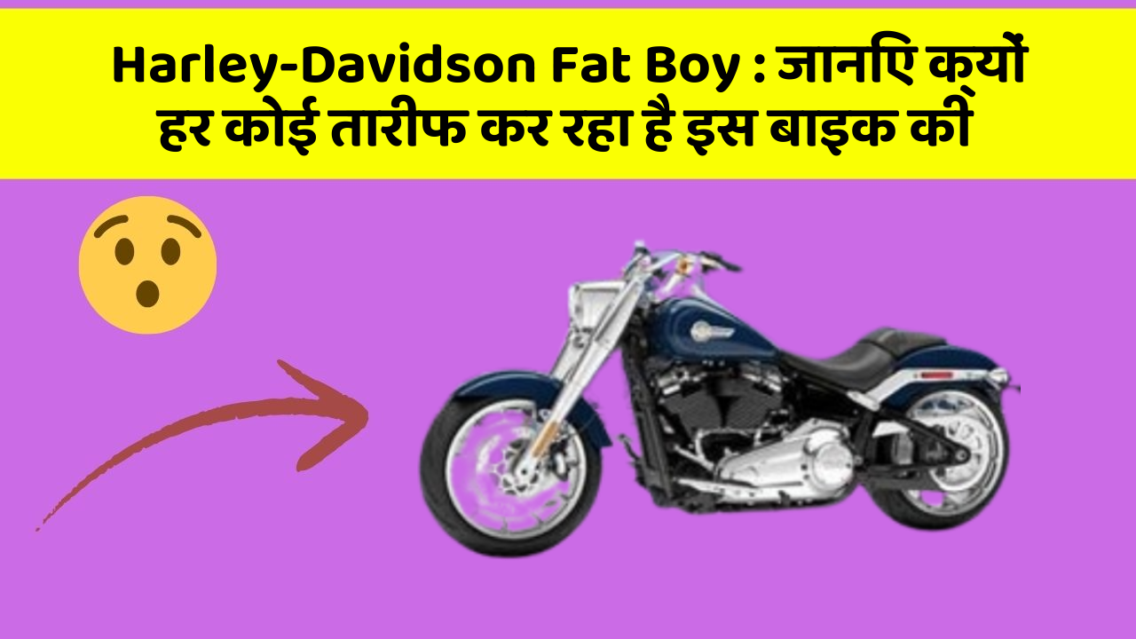 Harley-Davidson Fat Boy: कार के इन फीचर को जानकर आप हैरान रह जाएंगे!